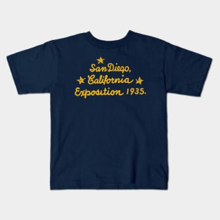 San Diego California Exposition 1935 Kids T-Shirt